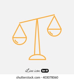 Line icon- Libra