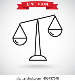 Line icon- Libra