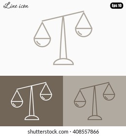 Line icon- Libra