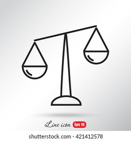 Line icon- Libra