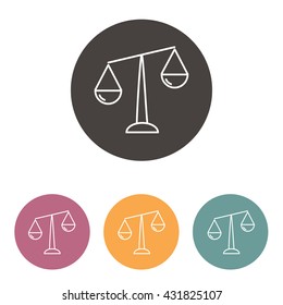 Line icon- Libra