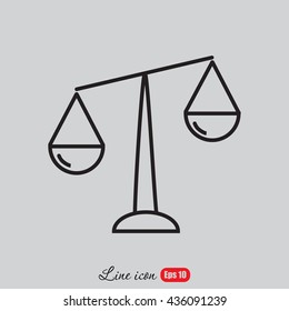 Line icon- Libra