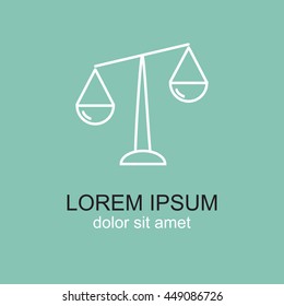 Line icon- Libra