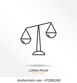 Line icon- Libra