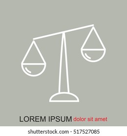 Line icon- Libra