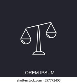 Line icon- Libra
