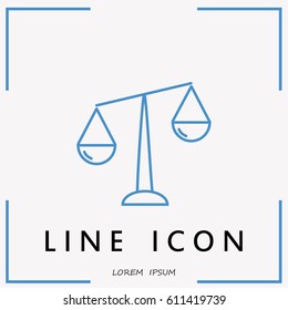 Line icon- Libra