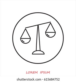 Line icon- Libra
