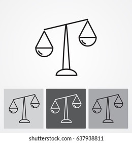 Line icon- Libra