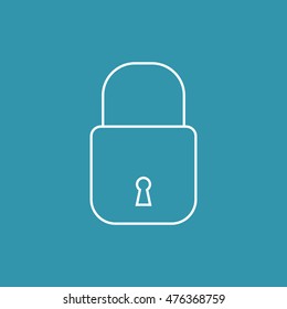 Line Icon of Lock.