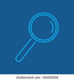 Line icon- loupe