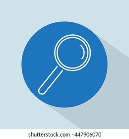 Line icon- loupe