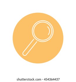 Line icon- loupe