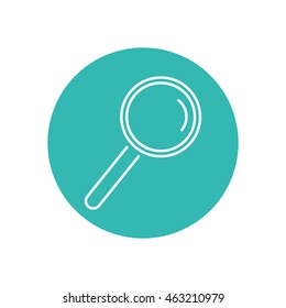 Line icon- loupe