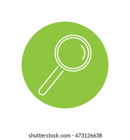 Line icon- loupe