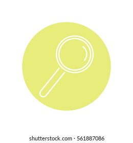 Line icon- loupe