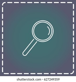 Line icon- loupe