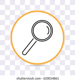 Line icon- loupe