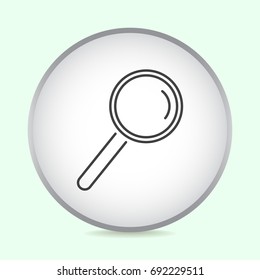 Line icon- loupe