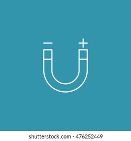 Line Icon of Magnet.