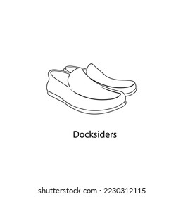 Line icon Man Shoes Vector illustartion Sketching of Business Shoes Outline icon isolated on white background. Outline drawing Formal Man's Shoes Business Footwear Hand drawn Pair Men Shoes Silhouette