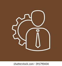 Line icon-   Management 