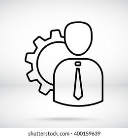 Line icon-   Management 