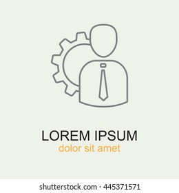 Line icon-   Management 