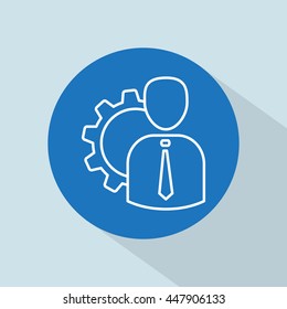Line icon-   Management 