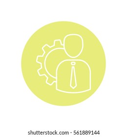 Line icon-   Management 