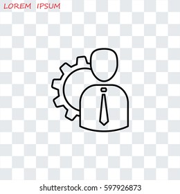 Line icon-   Management 