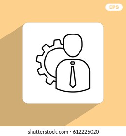 Line icon-   Management 
