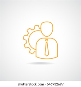 Line icon-   Management 