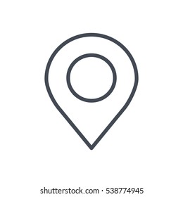 Line Icon map pin