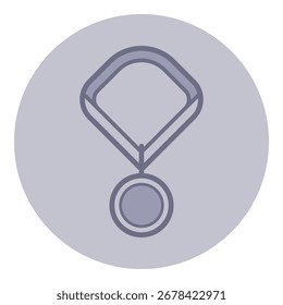 Icono de línea de medalla diseñado para premios y logros