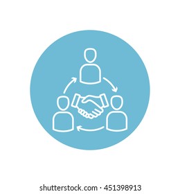 Line icon- meeting