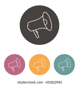 Line icon-  megaphone