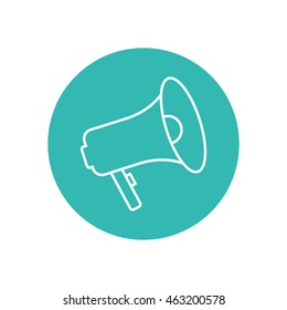 Line icon-  megaphone