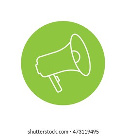 Line icon-  megaphone