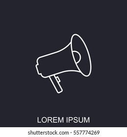 Line icon-  megaphone