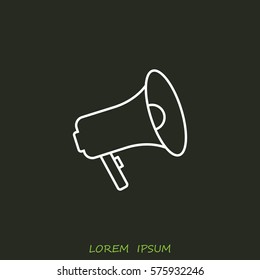 Line icon-  megaphone