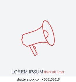 Line icon-  megaphone