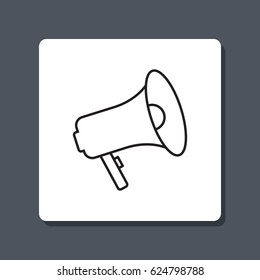 Line icon-  megaphone