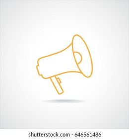 Line icon-  megaphone