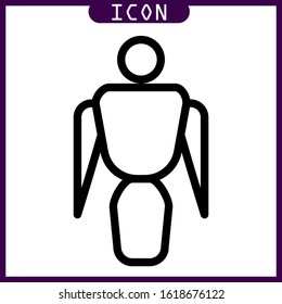 line icon of men in vector design