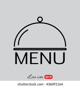 Line icon- menu