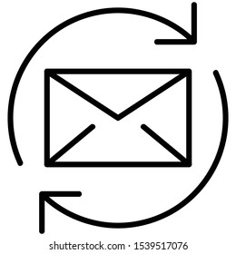 A line icon for message