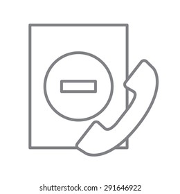 line icon missed calls