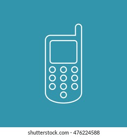 Line Icon of Mobile Phone.