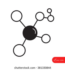 Line icon- Molecule